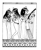 A coloring page of the old egypt